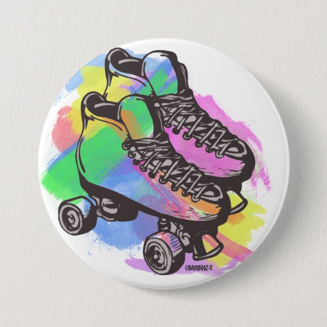 Pastel Skate Button (Front)