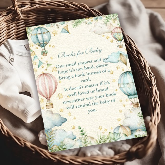 Pastel Sky Adventure Books for Baby  Enclosure Card (Creator Uploaded)