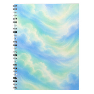 Pastel Sky Aesthetic Notebook Cute Colorful Blue