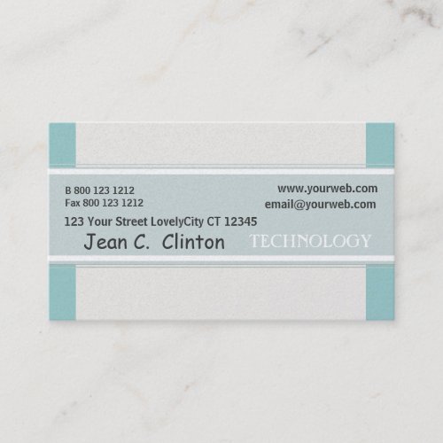 Promotional Sky Blue Business Card