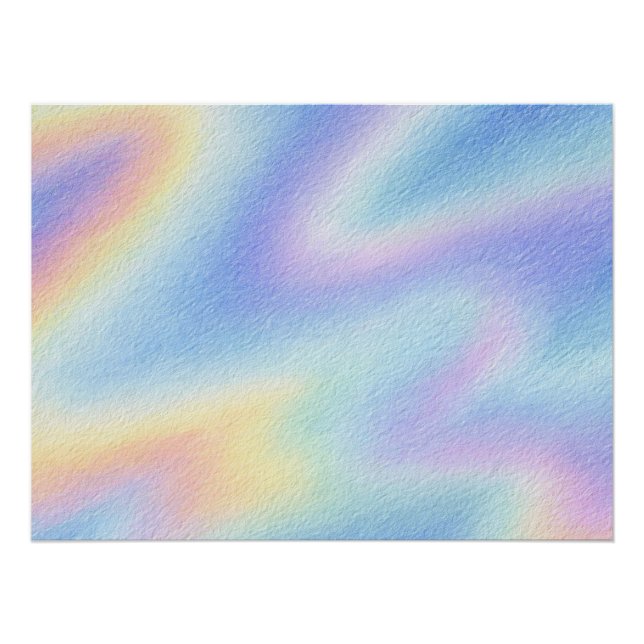 Pastel Sky Drift Poster (Front)