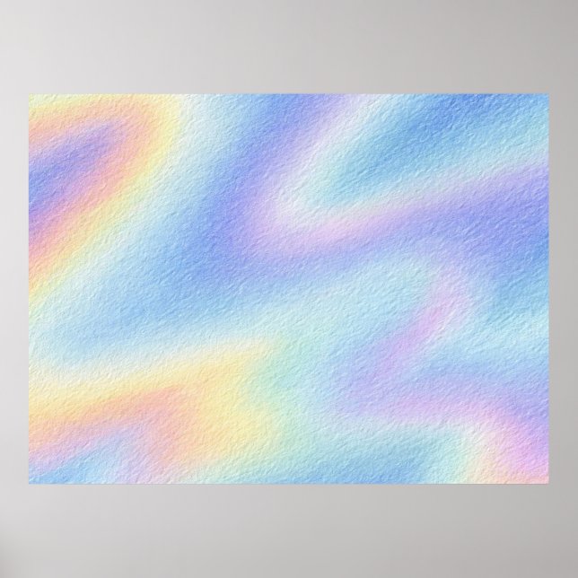 Pastel Sky Drift Poster (Front)