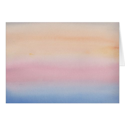 Pastel Sky Impressionist Watercolor