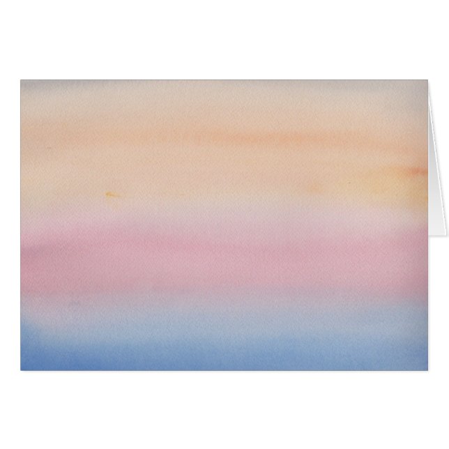 Pastel Sky Impressionist Watercolor Cards (Front Horizontal)