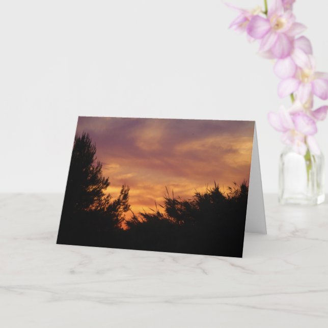 Pastel Sky Landscape Card (Orchid)