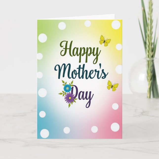Pastel Sky Mothers Day Card (Front)