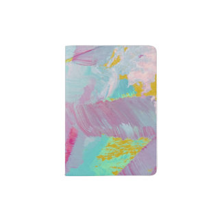 Pastel Smudge Passport Holder