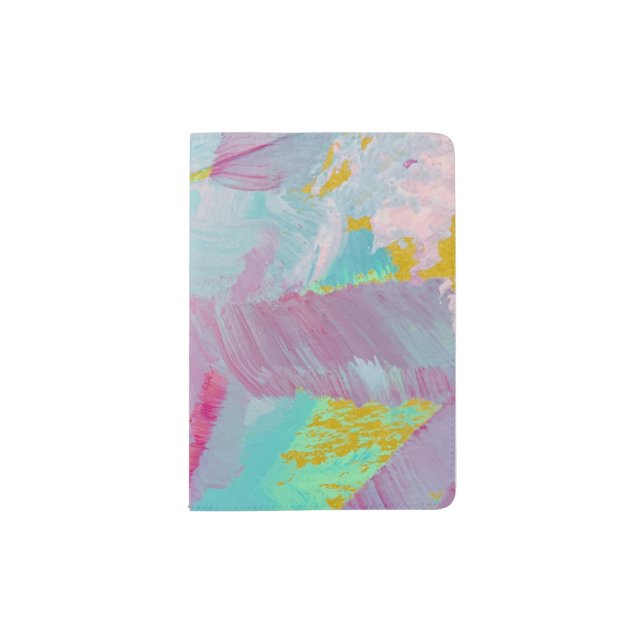 Pastel Smudge Passport Holder (Front)