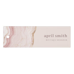 Pastel Soft Blush Rose Gold Agate Marble Texture Ruler