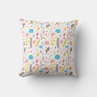 Pastel soft colors floral pillow