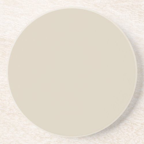 Pastel Soft Tan Solid Color Pairs To SW 6148 Coaster