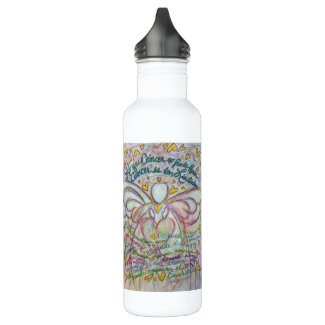 Pastel Spanish Cancer Cannot Do Angel Stainless Steel Water Bottle
