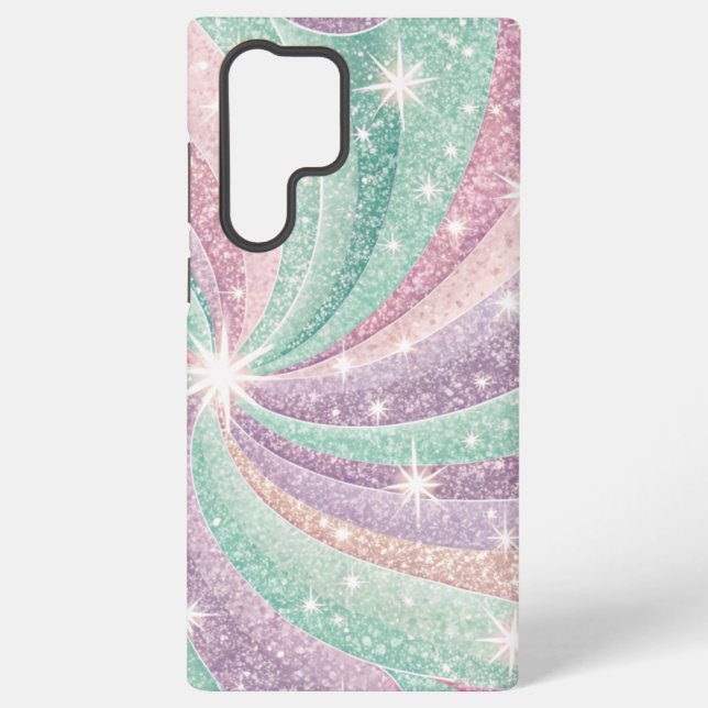 pastel sparkle samsung galaxy case (Back)