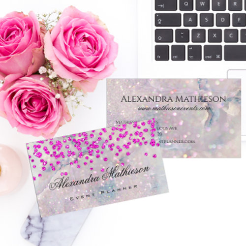Pastel Sparkles and Pink Confetti Glitter