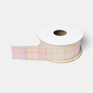 Pastel Spectrum Glen Plaid Grosgrain Ribbon