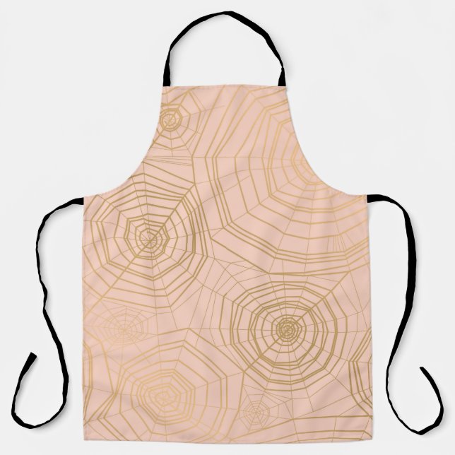 Pastel spider web: Halloween pattern. Apron (Front)
