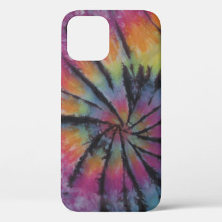 Pastel Spiral Swirl Tie Dye iPhone 12 Case