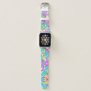 Pastel Spirals Abstract Print Apple Watch Band