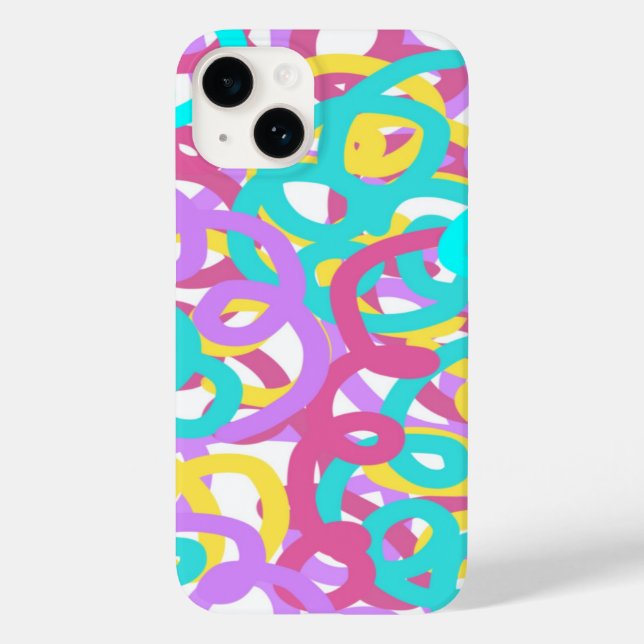 Pastel Spirals Abstract Print  Case-Mate iPhone Case (Back)