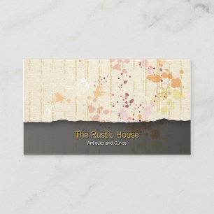 Pastel Splatter Tearaway Retail Business Card