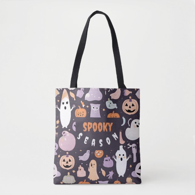 Pastel Spooky Season Tote Bag (Front)