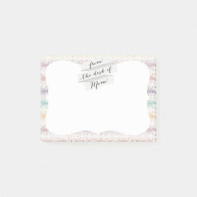 Pastel Spray Sprinkle stripes Modern sparkle lines Post-it Notes (Front)