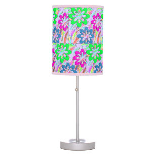 Pastel Spring Blossoms Table Lamp