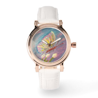 Pastel Spring Butterfly Watch