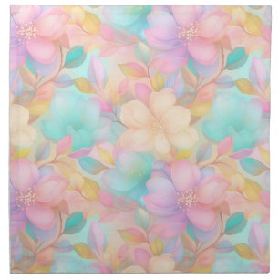 Pastel spring floral pattern 04 cloth napkin