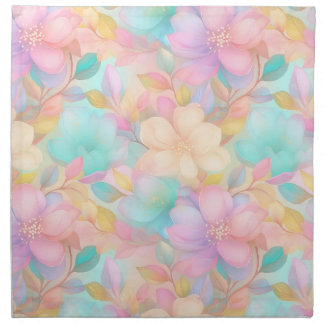 Pastel spring floral pattern 04 cloth napkin
