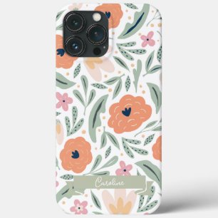 Pastel Spring Floral Pattern iPhone 13 Pro Max Case