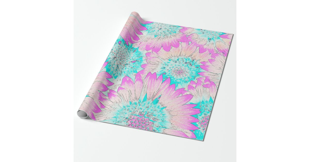 Pastel Spring Floral Wrapping Paper