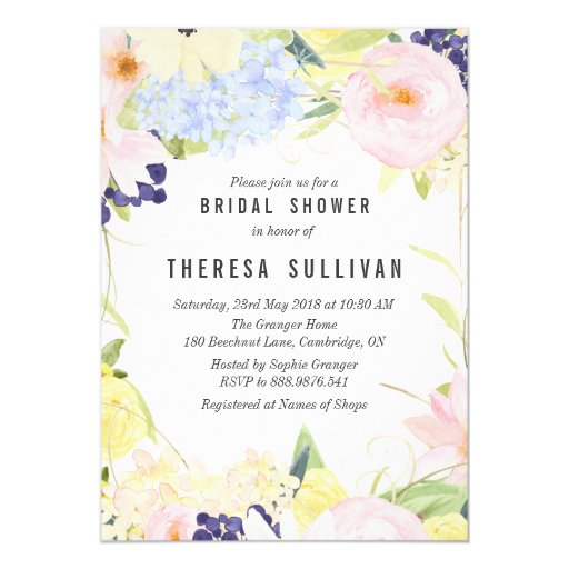 Spring Bridal Shower Invitations 2