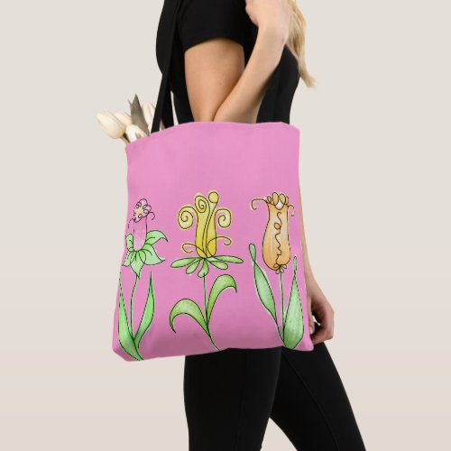 Pastel Spring Flowers Tote Bag