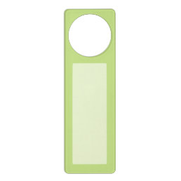Pastel Spring Green Accent Color to Customize Door Hanger