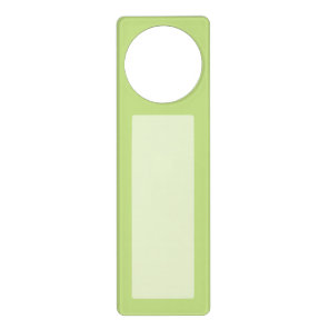 Pastel Spring Green Accent Color to Customize Door Hanger