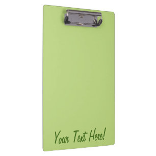 Pastel Spring Green Color Decor Ready to Customize Clipboard