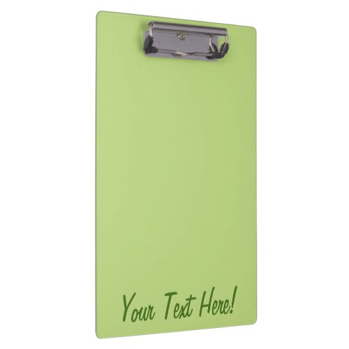 Pastel Spring Green Color Decor Ready to Customize Clipboard
