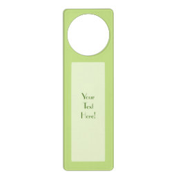 Pastel Spring Green Color Decor Ready to Customize Door Hanger