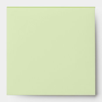 Pastel Spring Green Color Decor Ready To Customize Envelope by AmericanStyle at Zazzle