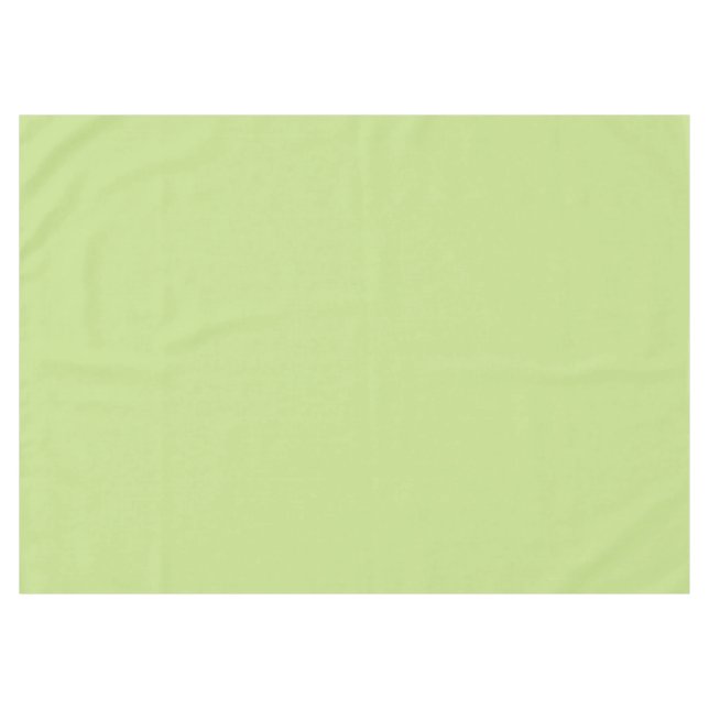 Pastel Spring Green Color Decor Tablecloth (Front (Horizontal))