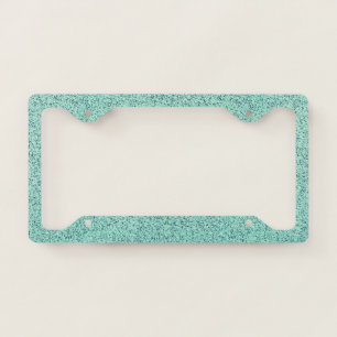 Pastel Spring Green Concrete Texture License Plate Frame