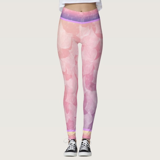 Pastel Spring Ivy Leggings (Front)