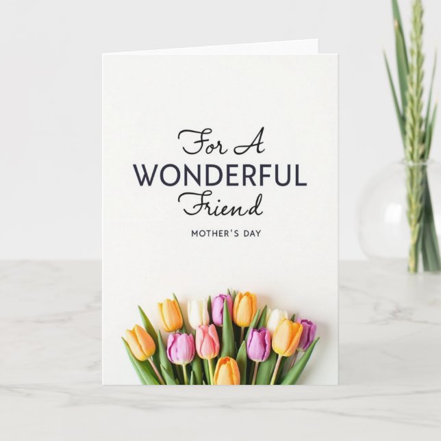 Pastel Spring Mothers Day Card (Front)