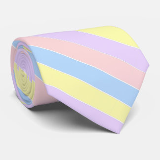 Pastel Spring Stripes Neck Tie
