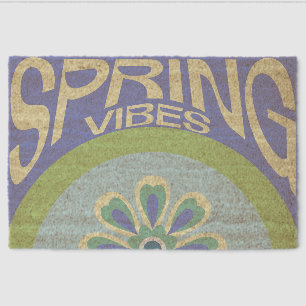 Pastel Spring Vibes Welcome Coir Mat