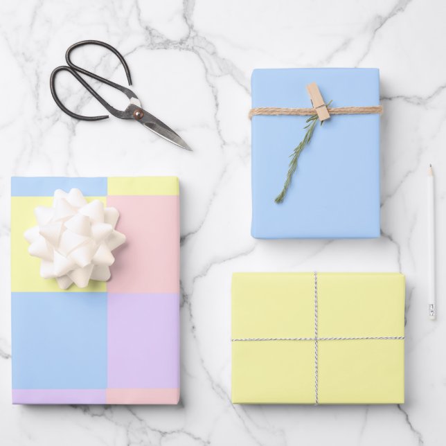 Pastel Spring  Wrapping Paper Sheets (Front)