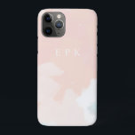 Pastel Springtime Monogram iPhone 11 Pro Case<br><div class="desc">I created this artwork for a soft take on springtime florals.</div>