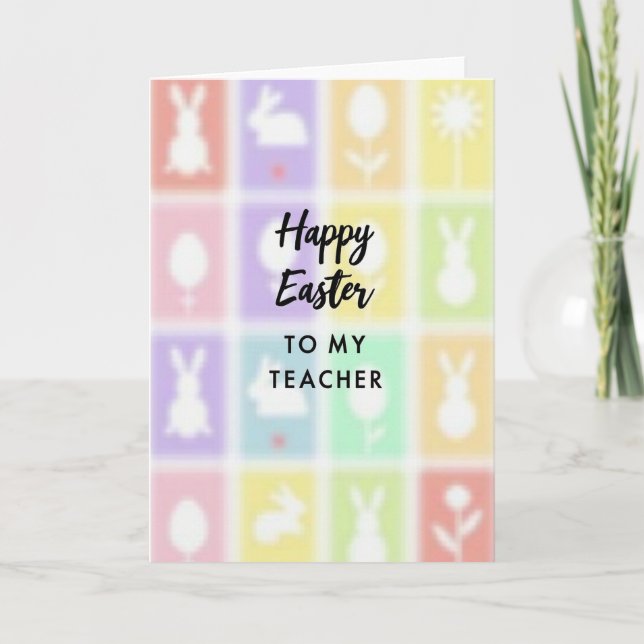 Pastel Springtime Pattern Card (Front)