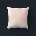 Pastel Springtime Personalized Throw Pillow<br><div class="desc">I created this artwork for a soft take on springtime florals.</div>